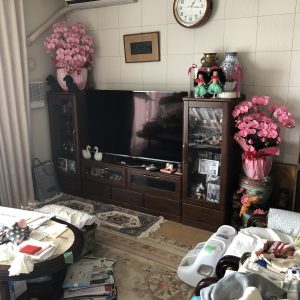 間取り3SLDK物量6.0トンの整理前写真