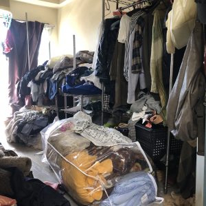 間取り2DK物量1.5トンの整理前写真